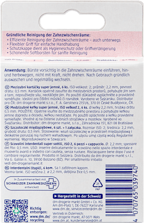 Interdentalbürsten rot 0,5 mm ISO 2 Dontodent