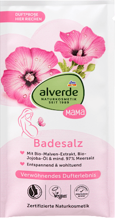 Badesalz Mama Malve & Jojobaöl alverde NATURKOSMETIK