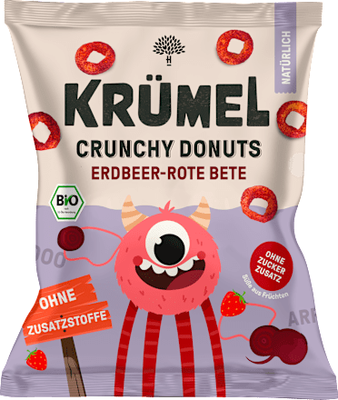 Kindersnack Crunchy Donuts Erdbeer und Rote Beete ab 3 Jahren KRÜMEL