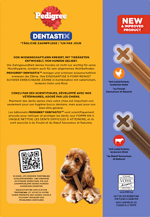 Kausnack Hund Zahnpflege DentaStix für mittelgroße Hunde, Multipack (28 Stück) Pedigree