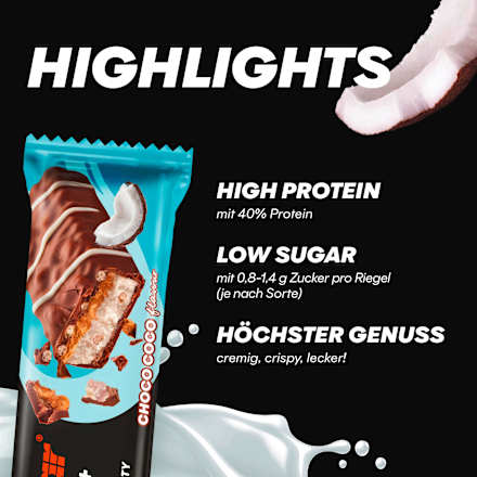 Proteinriegel, 40% Protein+ Crisp, Choco Coco Geschmack PowerBar