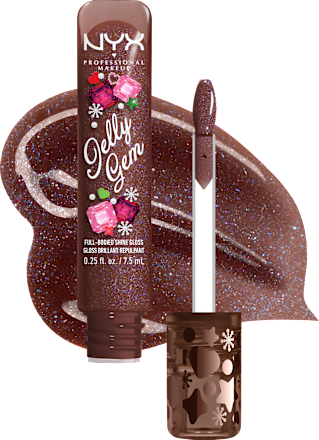 Lipgloss XMAS Jelly Gem 01 Cocoa Sparkle NYX PROFESSIONAL MAKEUP