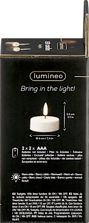 LED Teelichter mit Timer, maxi, warmweiß Dekorieren & Einrichten