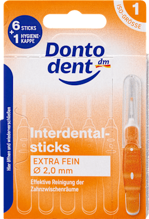 Interdentalbürsten orange 0,45 mm ISO 1 Dontodent