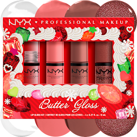 Lippengloss Set XMAS Butter Gloss Kit 4tlg NYX PROFESSIONAL MAKEUP
