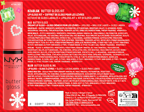 Lippengloss Set XMAS Butter Gloss Kit 4tlg NYX PROFESSIONAL MAKEUP