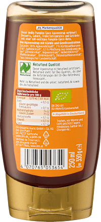 Agavensirup Pumpkin Spice dmBio