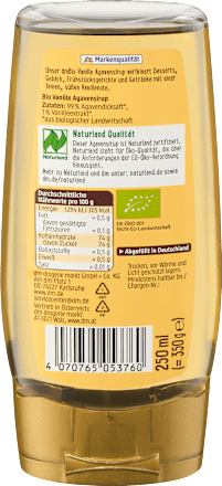 Sciroppo d'agave Bio alla vaniglia Bio dmBio