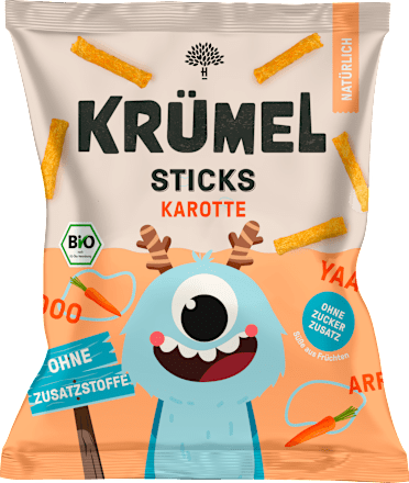 Kindersnack Sticks Karotte ab 3 Jahren KRÜMEL