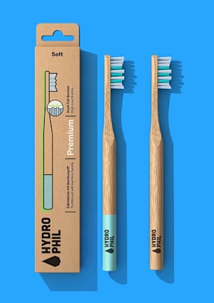 Zahnbürste Premium soft / natur & carribean sea Hydrophil