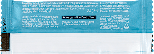 Schoko Rentier, Adventskalender zum Selbstgestalten 2026 dmBio