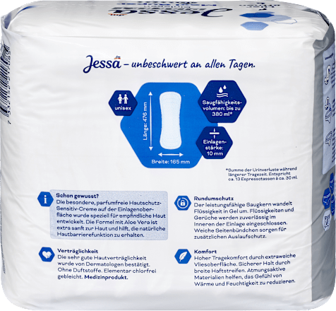 Einlagen Inkontinenz Maxi Super Jessa DISKRET