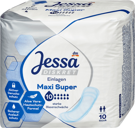 Einlagen Inkontinenz Maxi Super Jessa DISKRET
