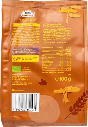 Kindersnack Kakao Waffeln ab 3 Jahren FRUCHTBAR Pausenfreund