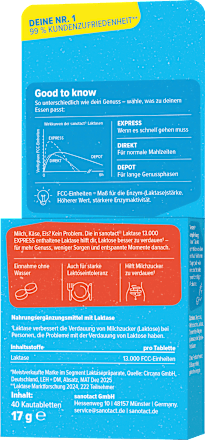 Express Laktase 13000 Kautabletten 40 St sanotact