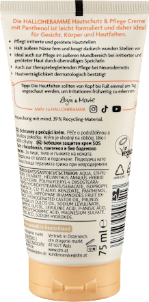 Hautschutz & Pflege Creme  HALLOHEBAMME