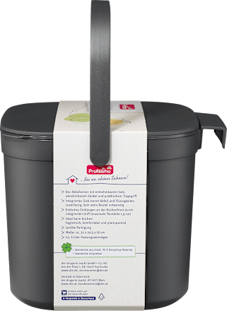 Bio-Mülleimer aus Recyclingmaterial Profissimo