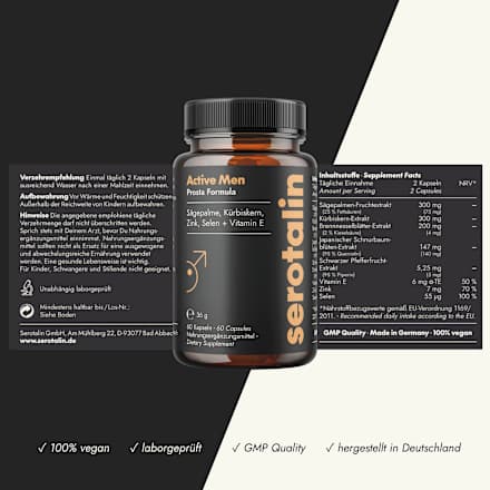 Active Men Prosta Formula Kapseln 60 St serotalin