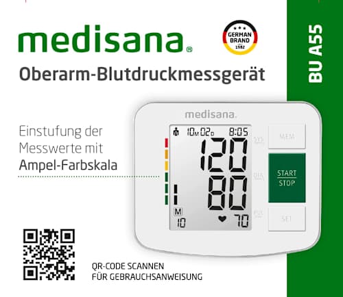 Oberarm-Blutdruckmessgerät A55 medisana