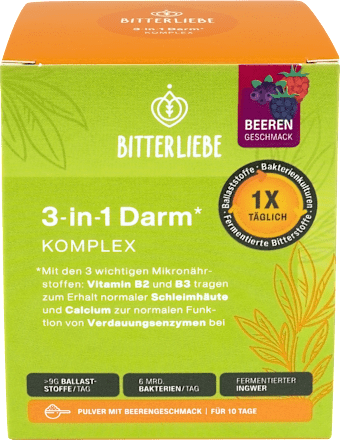 Pulver Darm Komplex 3 in 1 Beerengeschmack BitterLiebe