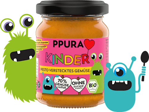 Pesto mit Gemüse für Kinder PPURA