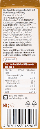 Bio energiagolyók Spekulatiuskeksz-fűszerekkel dmBio