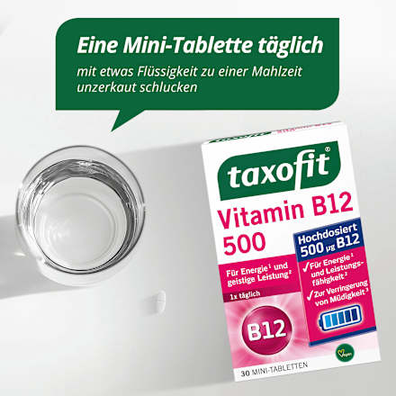 Vitamin B12 500 Mini Tabletten 30 St taxofit