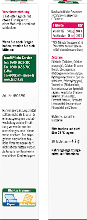 Vitamin B12 500 Mini Tabletten 30 St taxofit