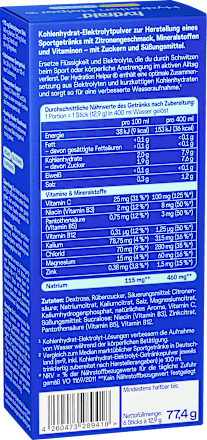 Hydration Helper Elektrolyt-Drink-Mix Sticks Lemon 6 St Hydraid