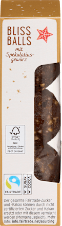 Fruchtkonfekt Bliss Balls Spekulatius dmBio