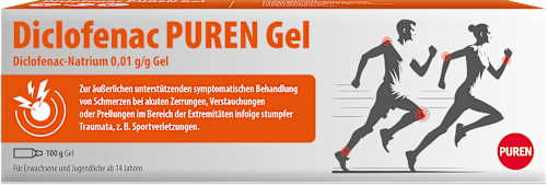 Diclofenac PUREN Gel Diclofenac-Natrium 0,01 g/g Gel PUREN
