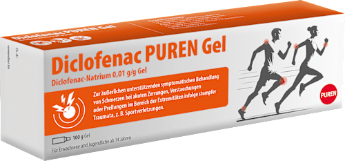 Diclofenac PUREN Gel Diclofenac-Natrium 0,01 g/g Gel PUREN
