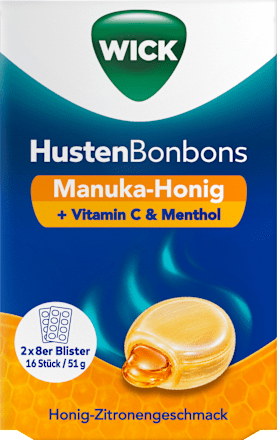 Hustenbonbons Manuka-Honig + Vitamin C & Menthol 16 St WICK