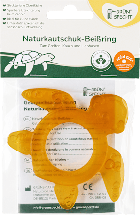 Beißring Naturkautschuk sortiert Grünspecht