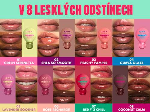 hydratační maska na rty Smushy SOS, 02 Shea So Smooth NYX PROFESSIONAL MAKEUP