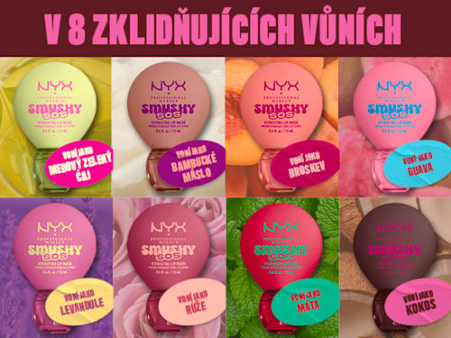 hydratační maska na rty Smushy SOS, 02 Shea So Smooth NYX PROFESSIONAL MAKEUP