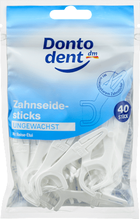 Zahnseidesticks ungewachst Dontodent