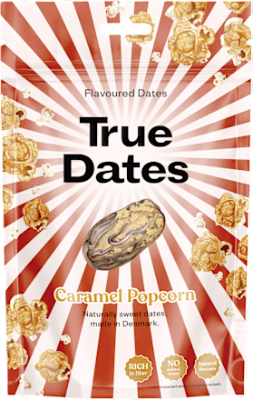 Datulje s okusom – kokice s karamelom True Dates