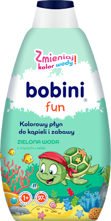 Płyn do kąpieli i zabawy barwiący wodę Zielona woda bobini fun