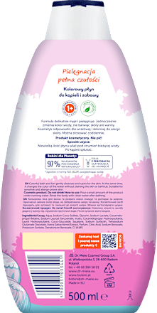 Płyn do kąpieli i zabawy barwiący wodę Różowa woda bobini fun