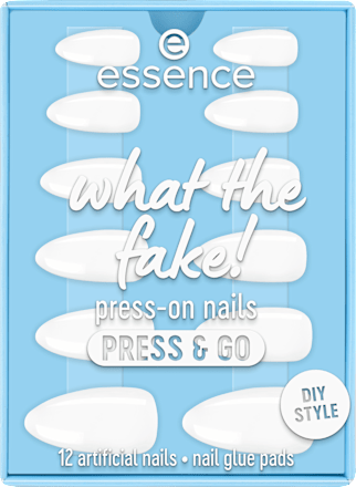 Umelé nechty What The Fake! Press & Go 02 Bare White essence