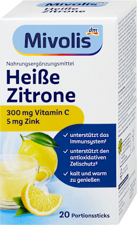 Heißgetränk, Heiße Zitrone 20 Sticks Mivolis