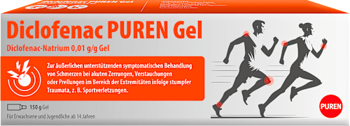 Diclofenac PUREN Gel Diclofenac-Natrium 0,01 g/g Gel PUREN