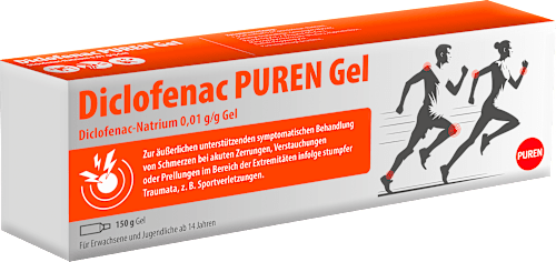 Diclofenac PUREN Gel Diclofenac-Natrium 0,01 g/g Gel PUREN