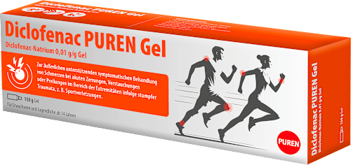 Diclofenac PUREN Gel Diclofenac-Natrium 0,01 g/g Gel PUREN