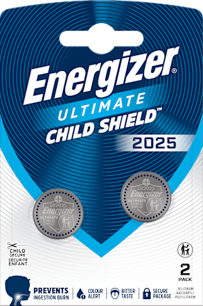Knopfzelle CR2025 Lithium Child Shield Energizer