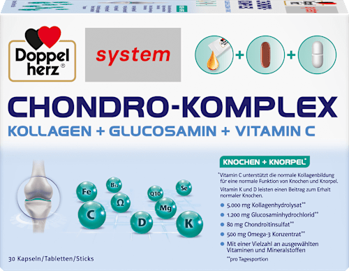 Doppelherz system Chondro-Komplex Kapseln+Tabletten+Sticks je 30 St Doppelherz
