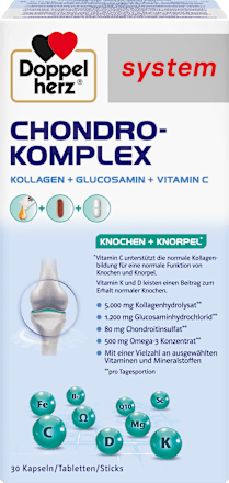 Doppelherz system Chondro-Komplex Kapseln+Tabletten+Sticks je 30 St Doppelherz