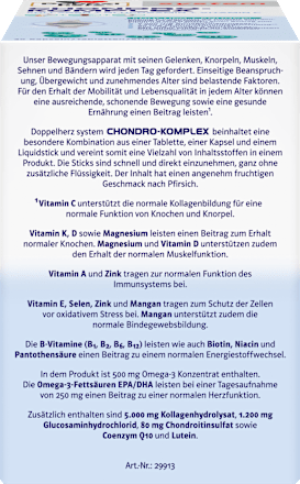Doppelherz system Chondro-Komplex Kapseln+Tabletten+Sticks je 30 St Doppelherz