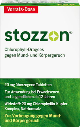 stozzon Chlorophyll-Dragees 20mg überzogene Tabletten stozzon